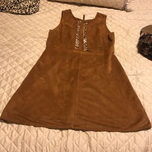 Micro suede dress.